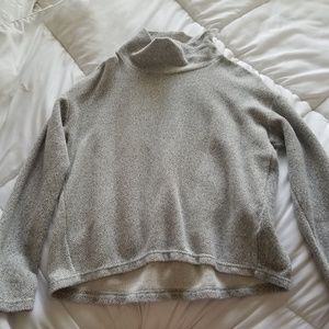 Grey turtleneck sweater